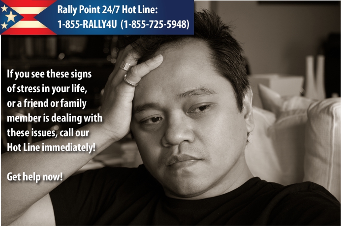 Struggling veteran. If you are struggling call the hotline at 855-RALLY4U